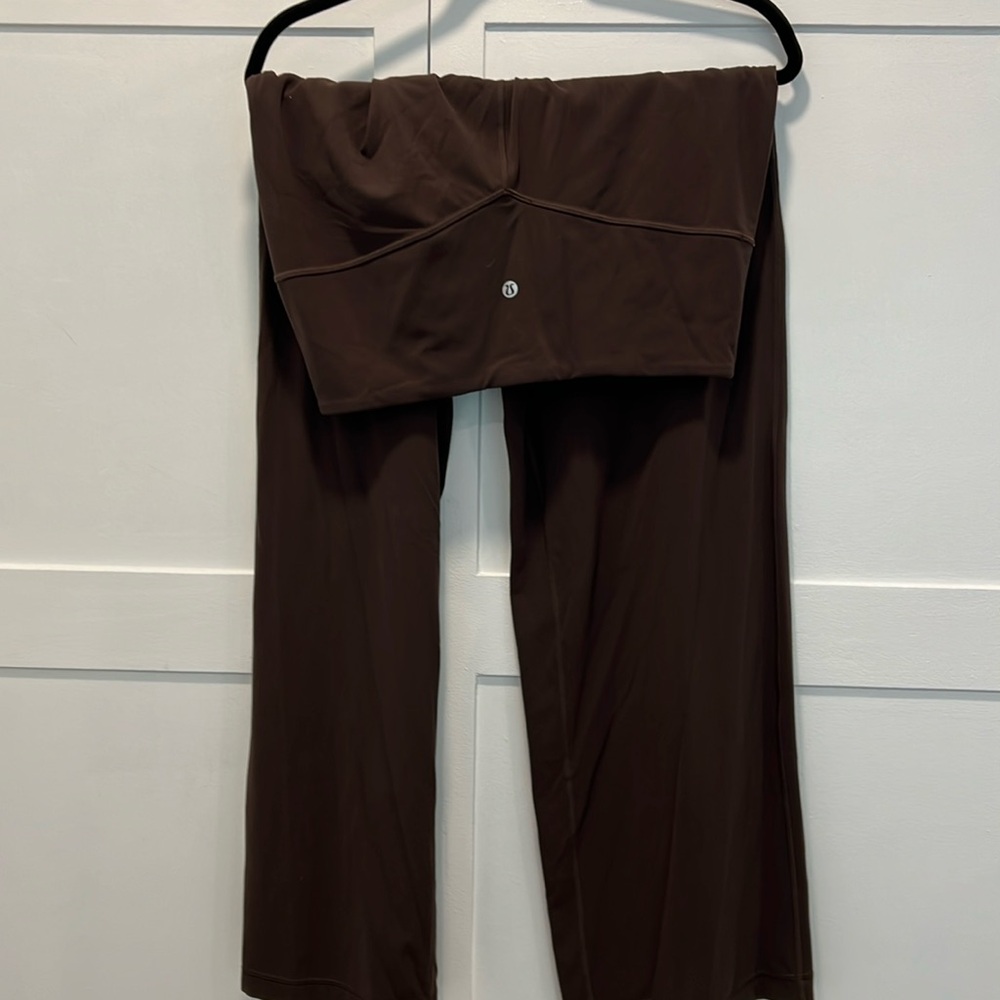 Align High rise wide leg espresso